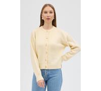Dexia Sophisticated Cardigan With Effortless Style In Ecru Ecru