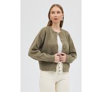 Dexia Sophisticated Cardigan With Effortless Style In Khaki Khaki