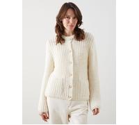 Dexia Women's Modern Ecru Cardigan with Refined Details | Size: Small Dexia Ecru S