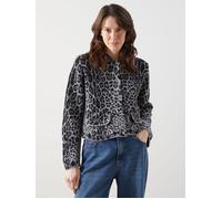 Dexia Women's Stylish Versatile Leopard Print Cardigan in Black | Size: Medium Dexia Black M