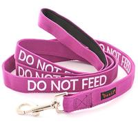Dexil DO NOT FEED (Has Food Allergies/On A Diet) Purple Warning Dog Colour Coded Luxury Padded Personalised 1.2m 4ft Lead Leash To Prevent Accidents or Incidents. Dog Award Winning