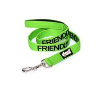 Dexil FRIENDLY (Friendly To All) Green Warning Dog Colour Coded Luxury Padded Personalised 1.8m 6ft Lead Leash To Prevent Accidents or Incidents. Dog Award Winning