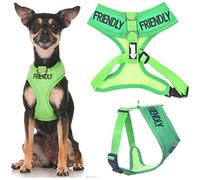 Dexil FRIENDLY (Known as Friendly to all) Green Colour Coded Non-Pull Front and Back D Ring Padded and Waterproof Vest Dog Harness PREVENTS Accidents By Warning Others Of Your Dog In Advance (XS)