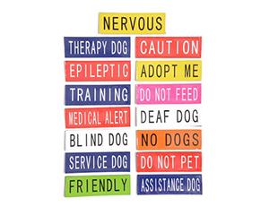 Dexil SERVICE DOG Blue Patch Pair (On Duty/Do Not Disturb) Use on Tactical Power Harness (Small 11cmx3cm)