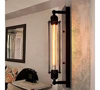 DEXIN Modern Corridor Vintage Retro Industrial Black Long Cage Sconce E27 Bulb for Restaurants Galleries Aisle Kitchen Room Doorway