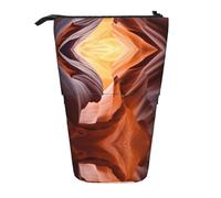 DEXNEL Antelope Canyon Cute Standing Pencil Holder,Telescopic Pouch Pop Up Bag,Stationery Box for Students,Girls,Boys