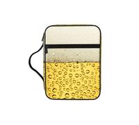 DEXNEL Beer Bubble Printed Bible Storage Organizer, Portable Scripture Carrier, Religious Gift Case for Women