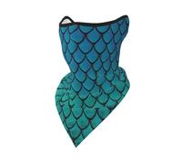 DEXNEL blue fish scale Face Mask Summer Cover Protection Balaclava Men Women for Beach Activities