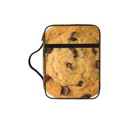 DEXNEL Chocolate Cookie Printed Bible Storage Organizer, Portable Scripture Carrier, Religious Gift Case for Women