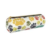 DEXNEL Cute Colorful Dog Paw School Pencil Case,Zipper Pens Holder,Elegant Practical Pencils Pouchs for Boys Girls Gift