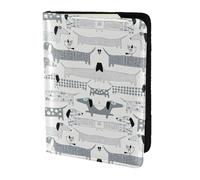 Dexnel Cute Dachshund Dog Printing 1 Pcs Passport Holder for Travel Women Men,Cute Passport Cover Travel Passports Cover Case