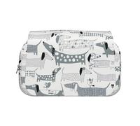 Dexnel Cute Dachshund Dog Printing Pencil Case for Pencils, Handy Storage Box for Watercolor Pens Or Markers