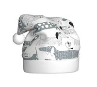 Dexnel Cute Dachshund Dog Printing Winter Warm Caps 1 Pieces Unisex Gifts Xmas Adult Holiday Christmas Tree Decoration Santa Hat