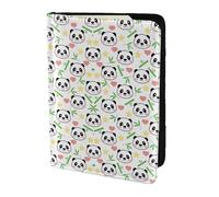 Dexnel Cute Panda Bamboo Star Printing 1 Pcs Passport Holder for Travel Women Men,Cute Passport Cover Travel Passports Cover Case