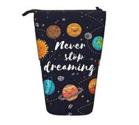 Dexnel Cute Planet Cute Standing Pencil Holder,Telescopic Pouch Pop Up Bag,Stationery Box for Students,Girls,Boys