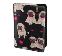 Dexnel Cute Pug Printing 1 Pcs Passport Holder for Travel Women Men,Cute Passport Cover Travel Passports Cover Case