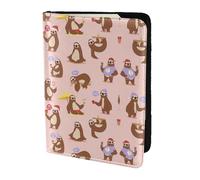 Dexnel Cute Sloth Printing 1 Pcs Passport Holder for Travel Women Men,Cute Passport Cover Travel Passports Cover Case