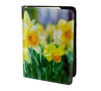 Dexnel Daffodil Flower Printing 1 Pcs Passport Holder for Travel Women Men,Cute Passport Cover Travel Passports Cover Case