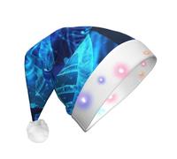 Dexnel Dna Chain Photo Funny Led Christmas Hat, Holiday Santa Hat For Xmas Party Supplies, Winter Head Wear For Adults