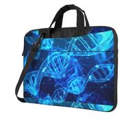 DEXNEL Dna Chain Photo Print Retro Vintage Laptop Bag Durable Shockproof Computer Briefcase For Work Birthday Gift Idea