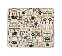 DEXNEL Dog Bones Paw Non-Slip Rubber Base Mouse Pad With Lock Edge, Large Extended Desk Mat For Enhanced Game Work