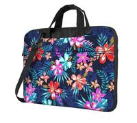 DEXNEL Floral Blue Print Retro Vintage Laptop Bag Durable Shockproof Computer Briefcase For Work Birthday Gift Idea