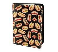 Dexnel Fun Food Hot Dogs Printing 1 Pcs Passport Holder for Travel Women Men,Cute Passport Cover Travel Passports Cover Case