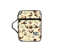 DEXNEL Hairy Ferret Printed Bible Storage Organizer, Portable Scripture Carrier, Religious Gift Case for Women