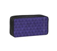 Dexnel Haunted Mansion Printed Pencil Case Large Capacity Zip Pouch Durable Polyester Organizer for School Office Travel