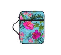 DEXNEL Hello Hawaii Printed Bible Storage Organizer, Portable Scripture Carrier, Religious Gift Case for Women