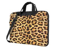 DEXNEL Leopard Skin Pattern Print Retro Vintage Laptop Bag Durable Shockproof Computer Briefcase For Work Birthday Gift Idea