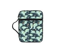 DEXNEL Manatee Animals Calf Printed Bible Storage Organizer, Portable Scripture Carrier, Religious Gift Case for Women