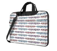 DEXNEL Monorail Train Print Retro Vintage Laptop Bag Durable Shockproof Computer Briefcase For Work Birthday Gift Idea