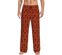 DEXNEL Shining Overlook Soft Pajamas Pants For Men,Classic Sleep Pant Comfortable, Polyester Pajama Pants With Pockets