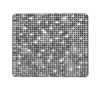 DEXNEL Silver Sequin Sparkle Pattern Non-Slip Rubber Base Mouse Pad With Lock Edge, Large Extended Desk Mat For Enhanced Game Work
