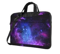 DEXNEL Universe Galaxy Star Space Print Retro Vintage Laptop Bag Durable Shockproof Computer Briefcase For Work Birthday Gift Idea