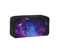 DEXNEL Universe Galaxy Star Space Printed Pencil Case Large Capacity Zip Pouch Durable Polyester Organizer for School Office Travel