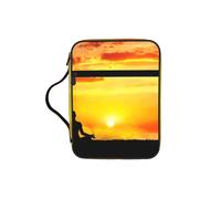 DEXNEL Yoga Meditation Printed Bible Storage Organizer, Portable Scripture Carrier, Religious Gift Case for Women
