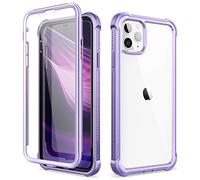 Dexnor Case Compatible with Iphone 11 Pro Max 6.5 Inch, 360 Degree Full Body Shockproof Protective Cover (2020 Release) with Built-in Screen Protector - Light Purple
