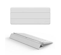 Dexnor Case for Apple Magic Keyboard with Touch ID/Lock Key 2021/2024, Dust-Proof Protective Slim Leather Keyboard Cover with Magnetic Closure Adjustable Typing Angles, Without Numeric Keypad, White