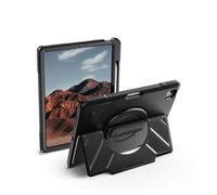 Dexnor Case for iPad Air 13 inch,Rugged Protective Case with 360° Rotating Hand Strap & Steady Stand & Screen Protector & Pencil Holder Shockproof Full-Body Bumper Cover,Black