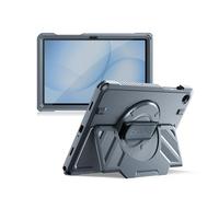 Dexnor Case for Samsung Galaxy Tab A11+/A11 Plus 11 inch 2025, Rugged Protective Case with 360° Rotating Hand Strap & Large Steady Stand & Screen Protector Shockproof Full-Body Bumper Cover,Blue