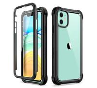 Dexnor Compatible with Iphone 11 Case 6.1 Inch, 360 Degree Full Body Shockproof Protective Cover (2019 Release) with Built-in Screen Protector - Black