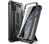 Dexnor Compatible with Iphone 11 Pro MAX Case 6.5 Inch, 360 Degree Full Body Shockproof Protective Cover (2019 Release) with Built-in Screen Protector and Kickstand - Black