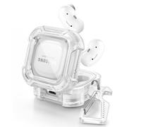 Dexnor Compatible with Samsung Galaxy Buds 2 Pro Case(2022)/Galaxy Buds 2 Case(2021)/ Galaxy Buds Live Case(2020)/ Galaxy Buds Pro Case(2021) Clear Hard PC & Silicone 360 Full Body Case - Crystal