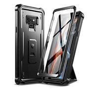 Dexnor Compatible with Samsung Galaxy Note 9 Case with Built-in Screen Protector Military-Grade 360 Full Body Shockproof Bumper Protection Cover with Stand - Black