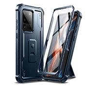 Dexnor Compatible with Samsung Galaxy S20 Ultra Case with Built-in Screen Protector Military-Grade 360 Full Body Shockproof Bumper Protection Cover with Stand - Blue