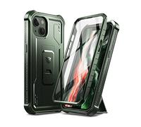 Dexnor for Apple iPhone 13/14 Case, [Built in Screen Protector and Kickstand] Heavy Duty Military Grade Protection Shockproof Protective Cover for Apple iPhone 13/14 - Military Green
