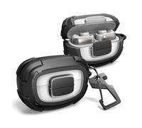 Dexnor for Bose Ultra Open Case with Drop-proof Lock, Shockproof Rugged Bumper Cases Protective Cover with Carabiner & Keyring & Cleaner Kit for Bose Ultra Open 2024 - Black