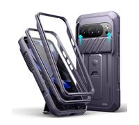 Dexnor for Google Pixel 10/10 Pro Case with Slide Camera Cover & 2 Front Frames & Built-in Screen Protector & Heavy-duty Kickstand, Full-body Shockproof Protective Cover Rugged Bumper Cases - Purple